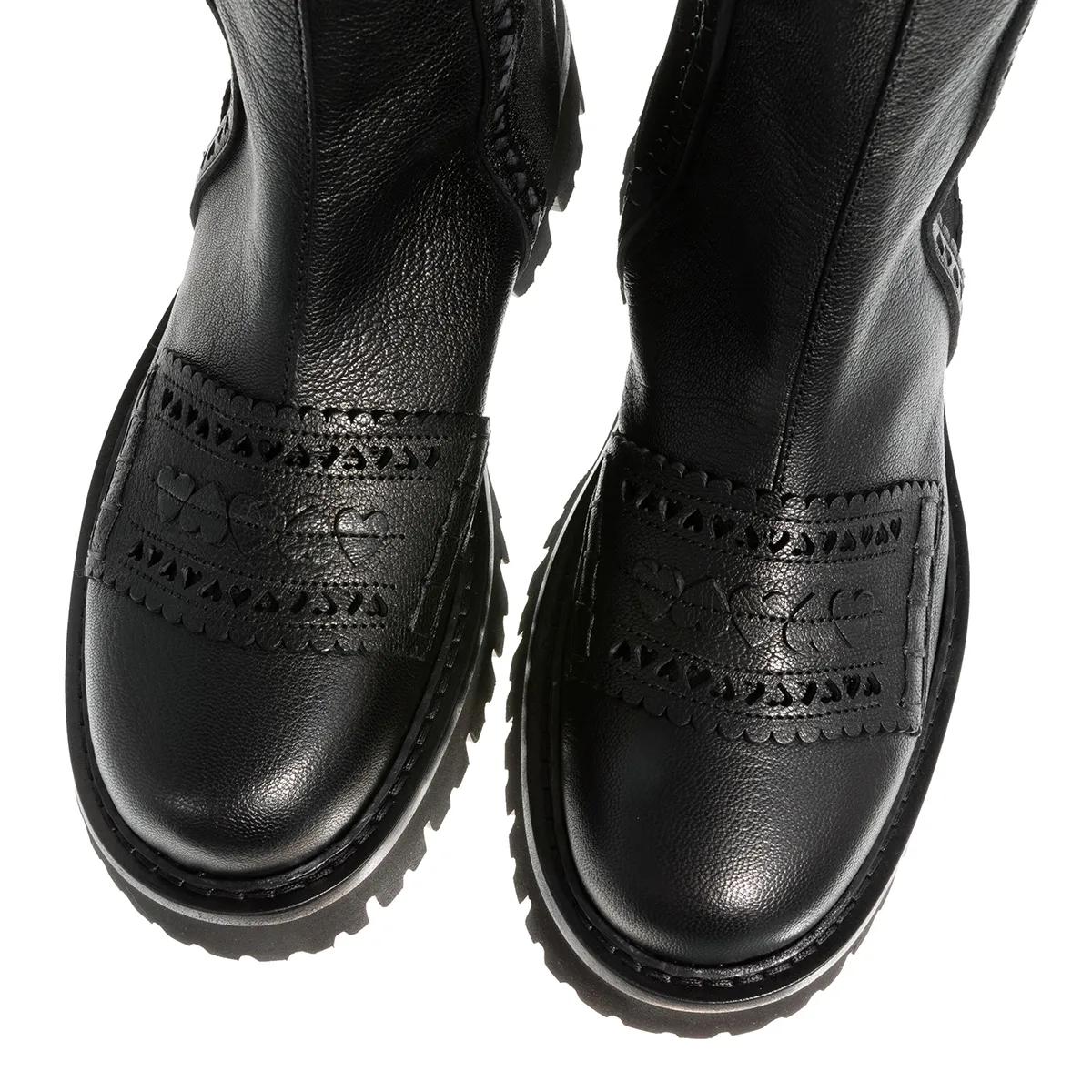 Thumbnail - Moschino Stiefel & Boots - Hearted Brogue Sporty - Gr. 39 (EU) - in Schwarz - für Damen