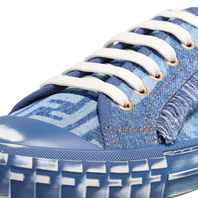 Fendi Low-Top-Sneaker Domino Sneaker Denim Blue(Image 5)