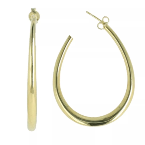 LOTT.gioielli CL Earring Oval Teardrop Creole M Gold Ring