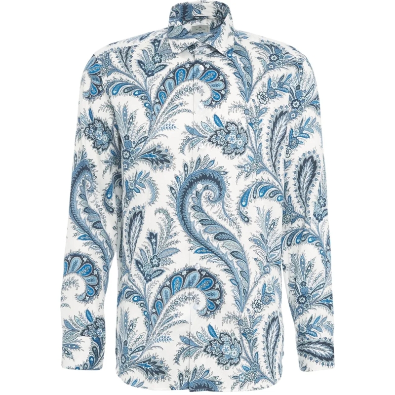 Etro T-shirt Shirt with paisley pattern weiß