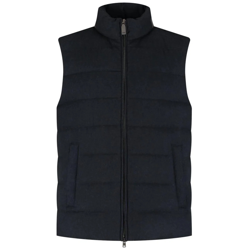 Herno Daunenjacke Men's Woven Vest blau