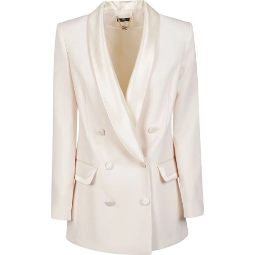 Elisabetta Franchi Overgangsjas Jacket White weiß