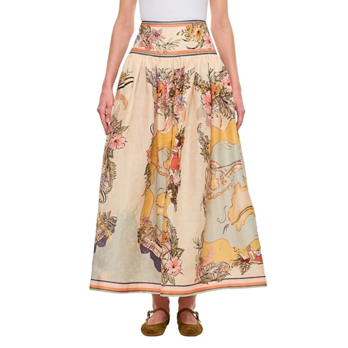 Zimmermann Jupes midi Tallow Midi Skirt Multicolor