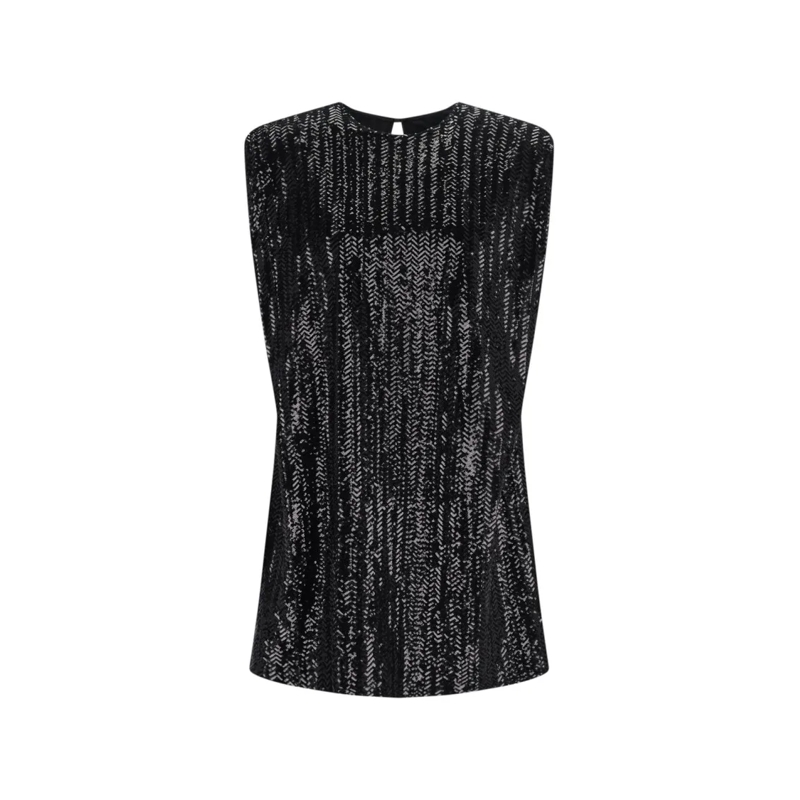 Golden Goose Mini-robe Sequin Mini Dress – Black Black
