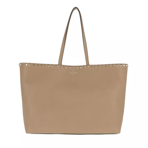 Valentino Garavani Rockstud Studded Shopping Bag Leather Cammello Shopper