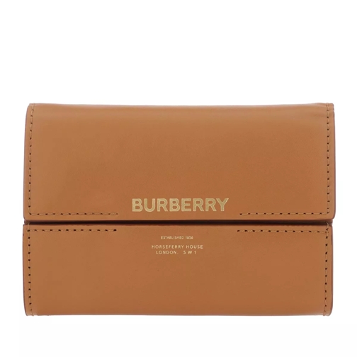 Burberry Bifold Wallet Leather Nutmeg Portafoglio con patta