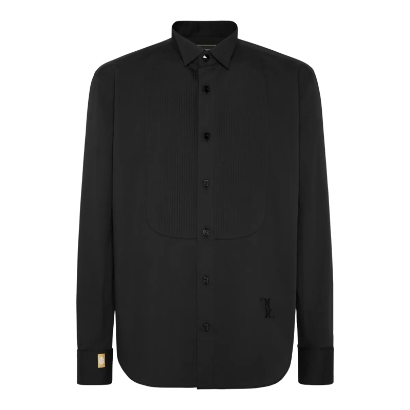 BILLIONAIRE Hemd Hemd Goldschnitt Ls schwarz