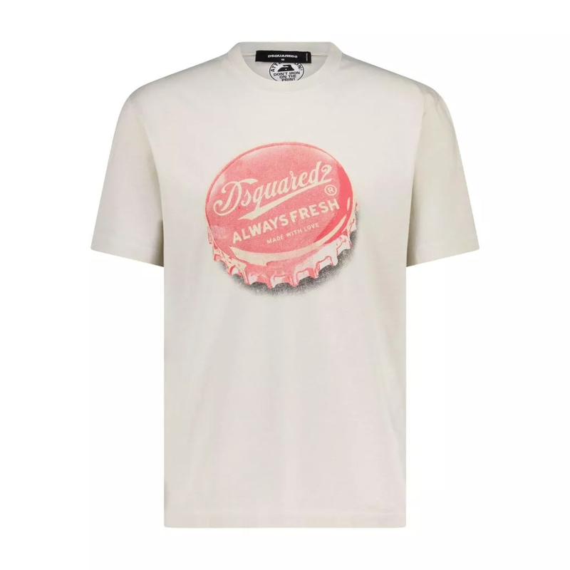 Dsquared2  T-Shirt mit Print Beige