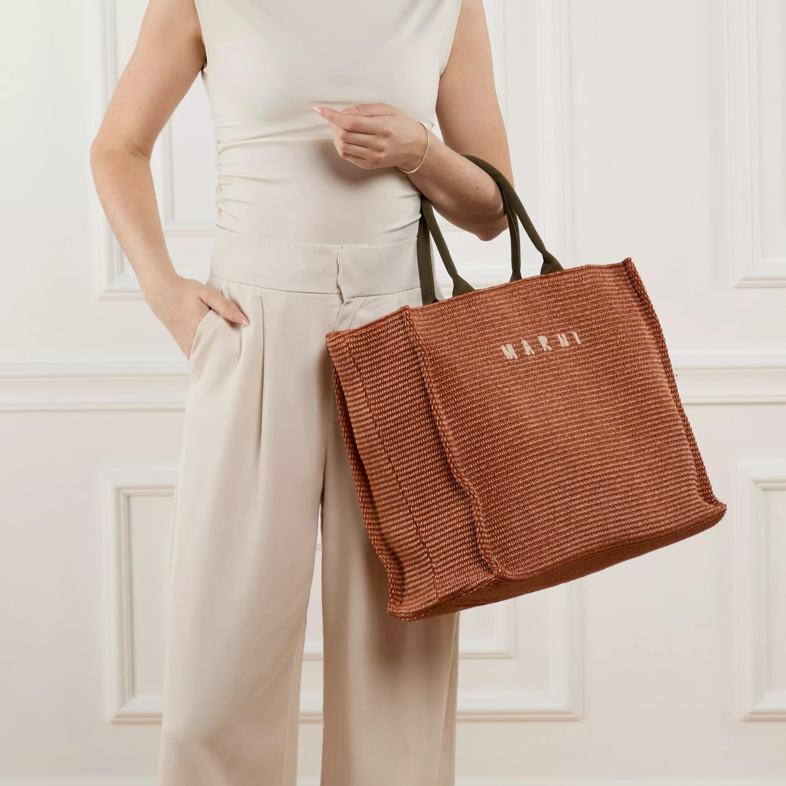 Marni Shoppers & Totes Shopping Bag Small in bruin