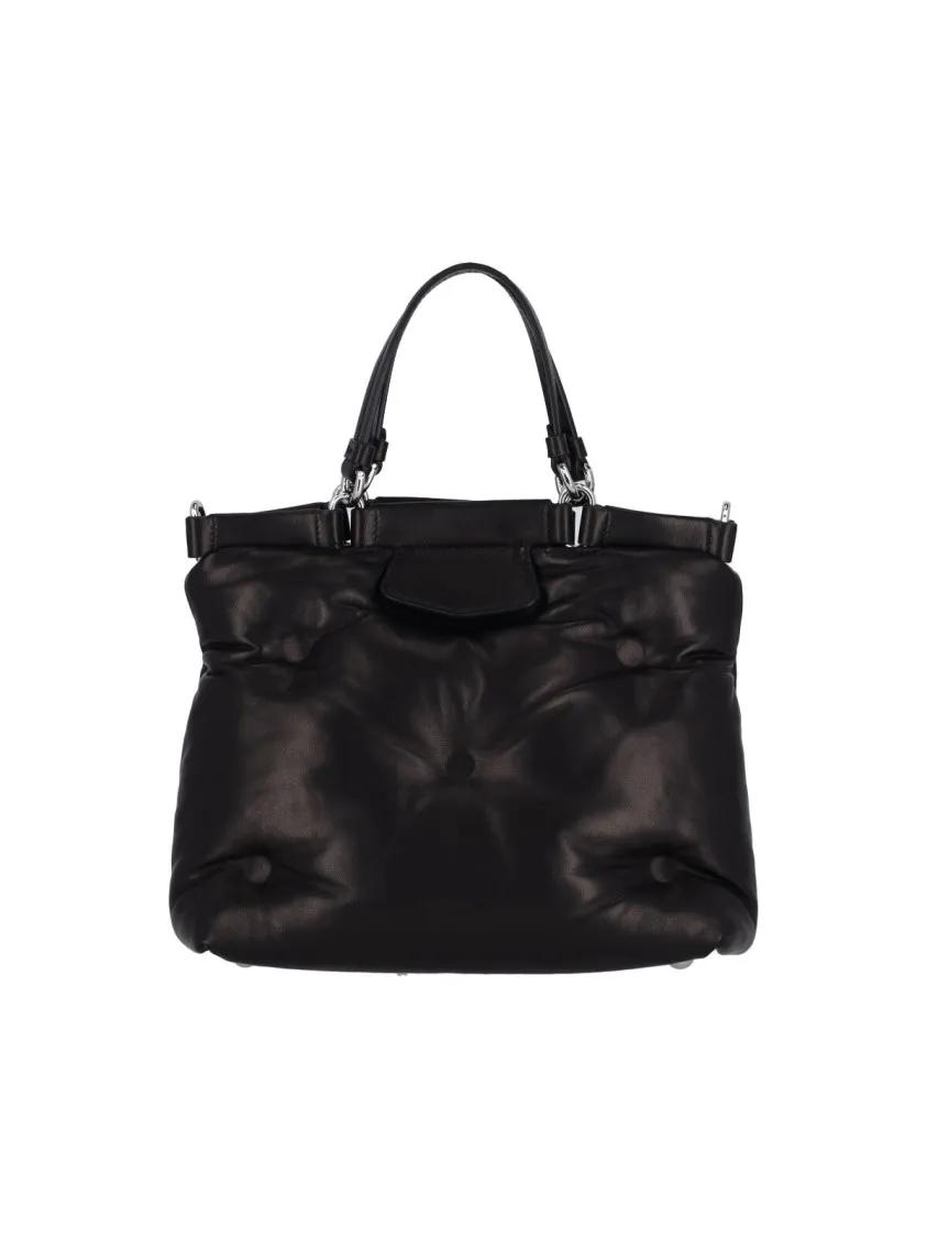 Maison Margiela Shoppers & Totes "Glam Slam" Tote Bag – Black in zwart