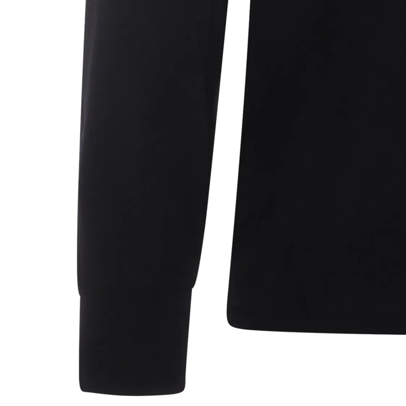 Tom Ford T-Shirt Long-Sleeved Black T-Shirt With Ribbed Cuffs Black(Image 6)