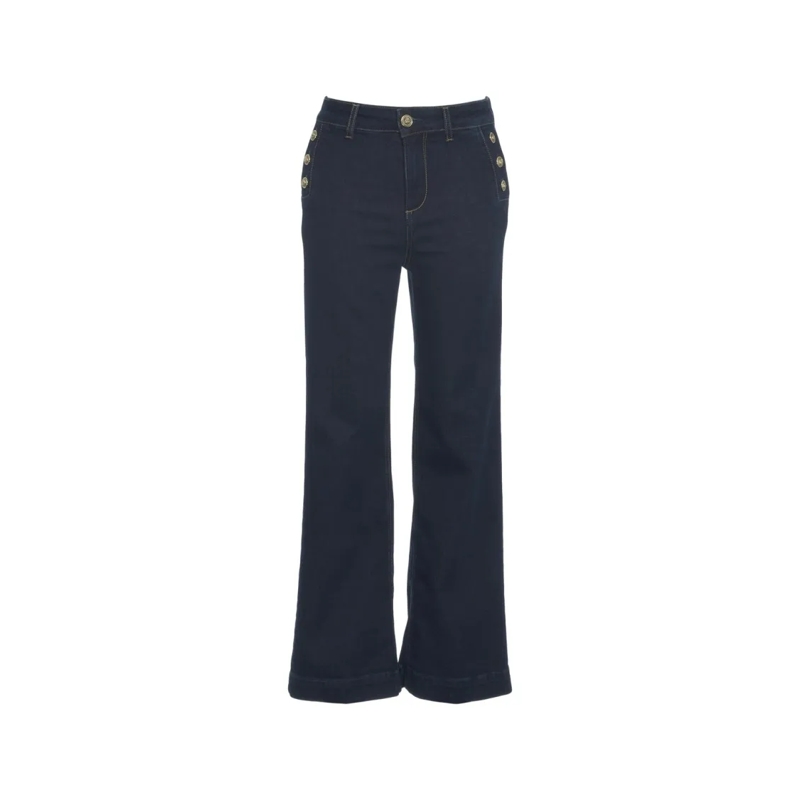 LIU JO Jeans Decorative Button Jeans Blue
