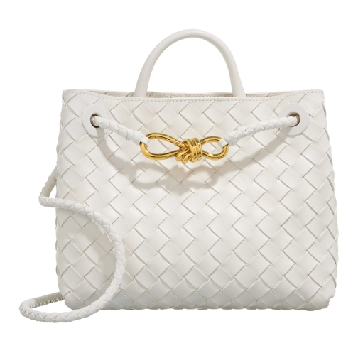 Bottega Veneta Tote Small Andiamo  White Brass