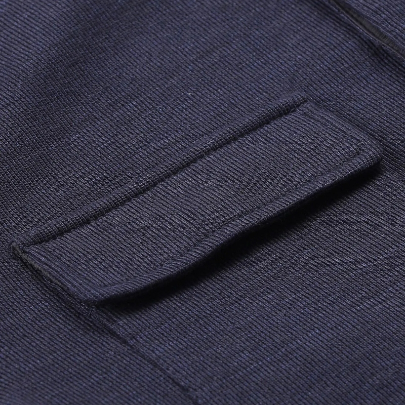 Eleventy Veste de transition Overshirt aus Baumwolle & Leinen dunkelblau(Image 5)