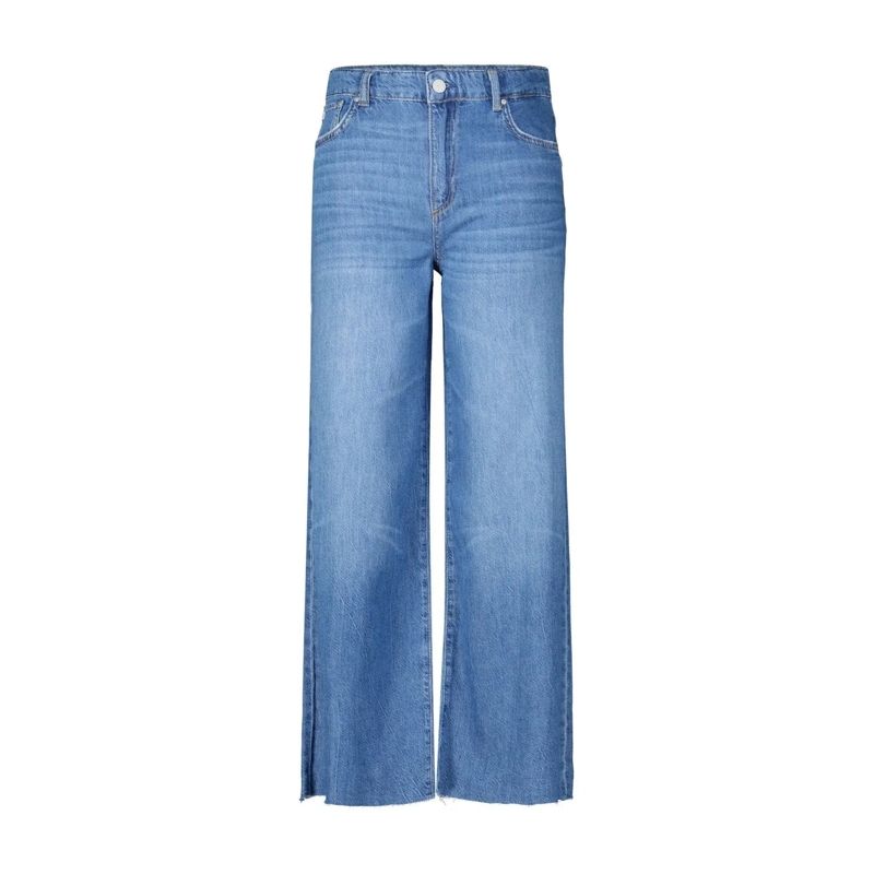 Adriano Goldschmied  Cropped Wide-Leg Jeans Saige Blau