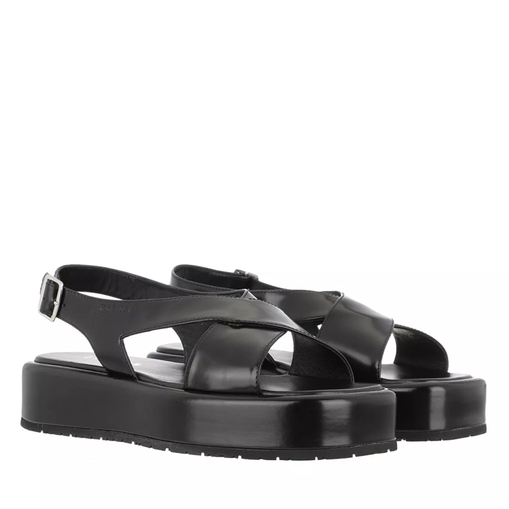 Prada sandals online black