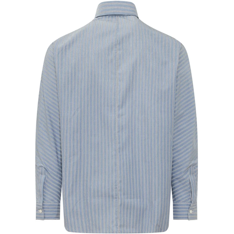 Givenchy Haut décontracté Seam Overshirt a Righe hellblau(Image 2)