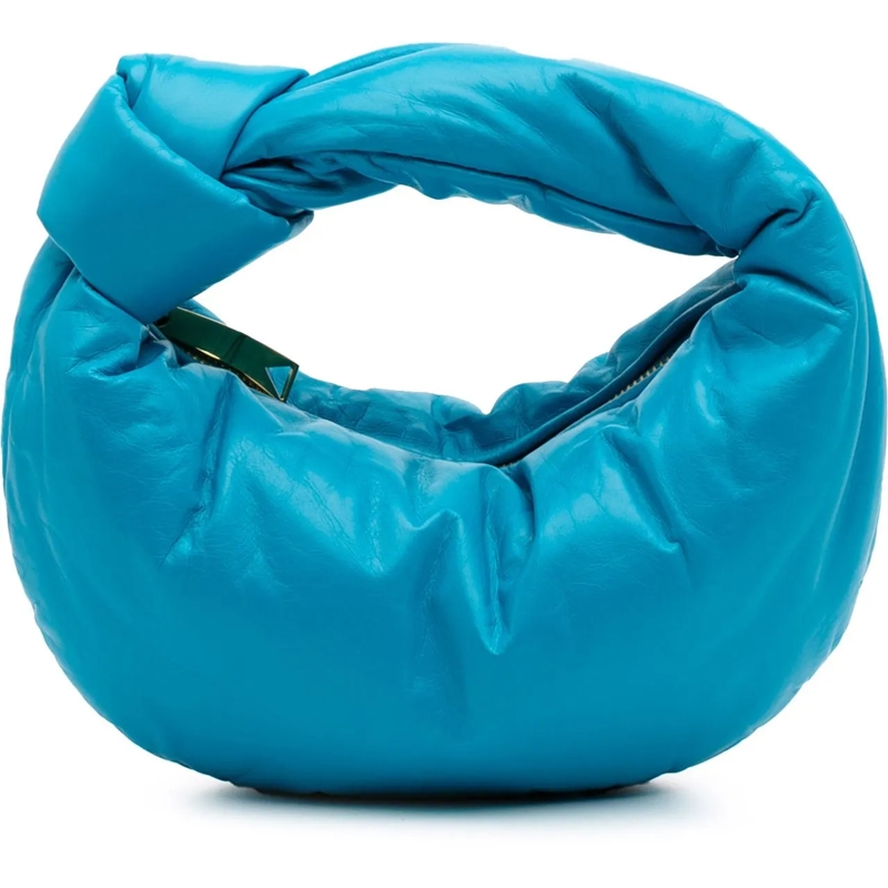 Bottega Veneta Schultertasche Mini Nappa Puffy Jodie blau