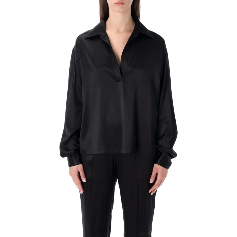 Tom Ford Polo Polo Blouse Nero schwarz