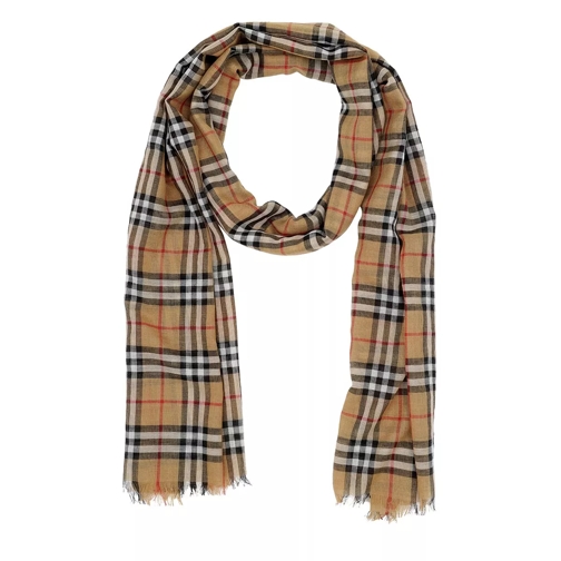 Burberry Vintage Check Scarf Antique Yellow Tunn sjal