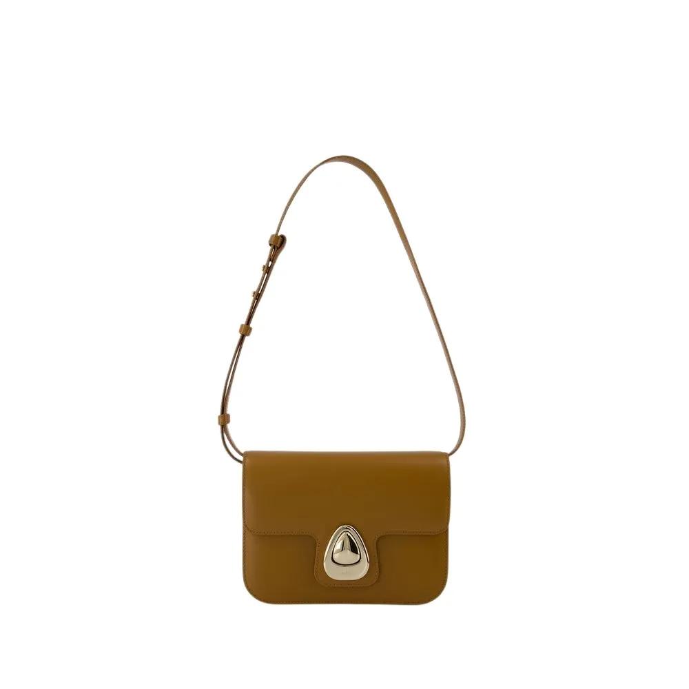 A.P.C. Hobo bags Astra Small Crossbody Leather Brown in bruin