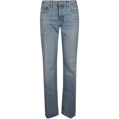 RE/DONE Magere Been Jeans Easy Straight Jeans Blue blau