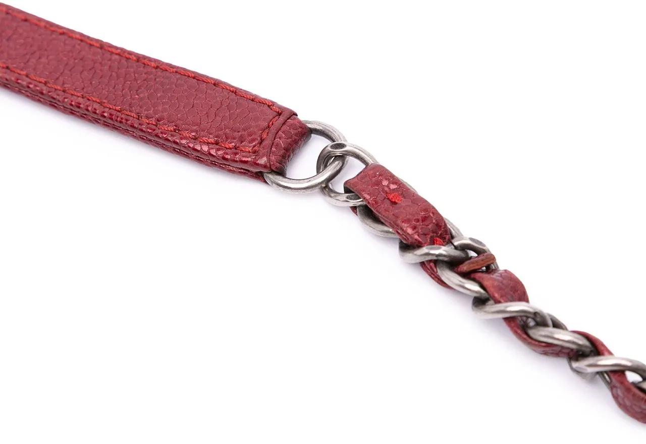 Thumbnail - Chanel Hobo Bags - Medium Quilted Caviar Easy Flap - Gr. unisize - in Rot - für Damen