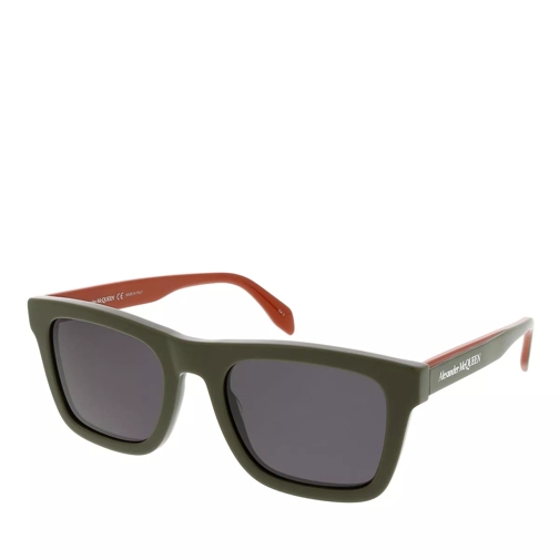 Alexander McQueen AM0301S-005 54 Sunglass Acetate Green-Green-Grey Sonnenbrille