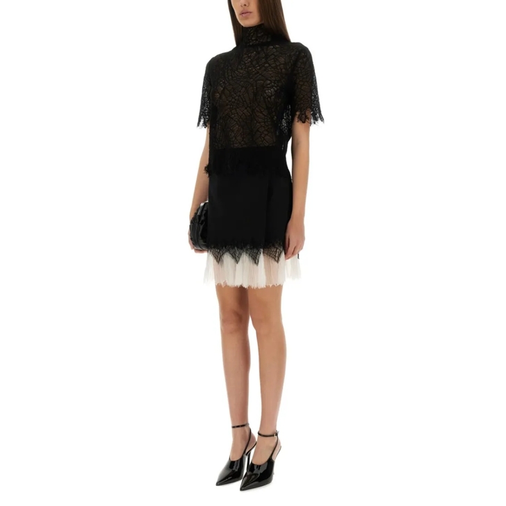 ミニスカート Alexander Mcqueen Spider Web Lace Miniskirt Women's Cobweb Lace Mini Skirt in Black | Alexander McQueen US