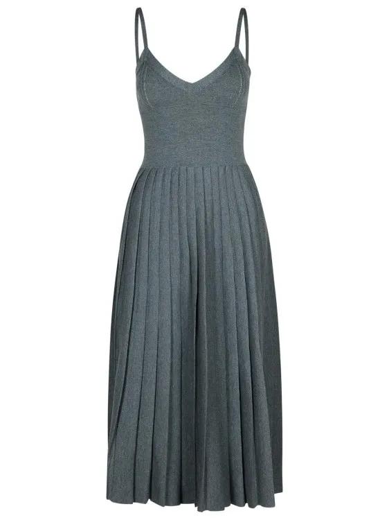 Khaite - Elio%27 Grey Wool Dress - Größe S - grau