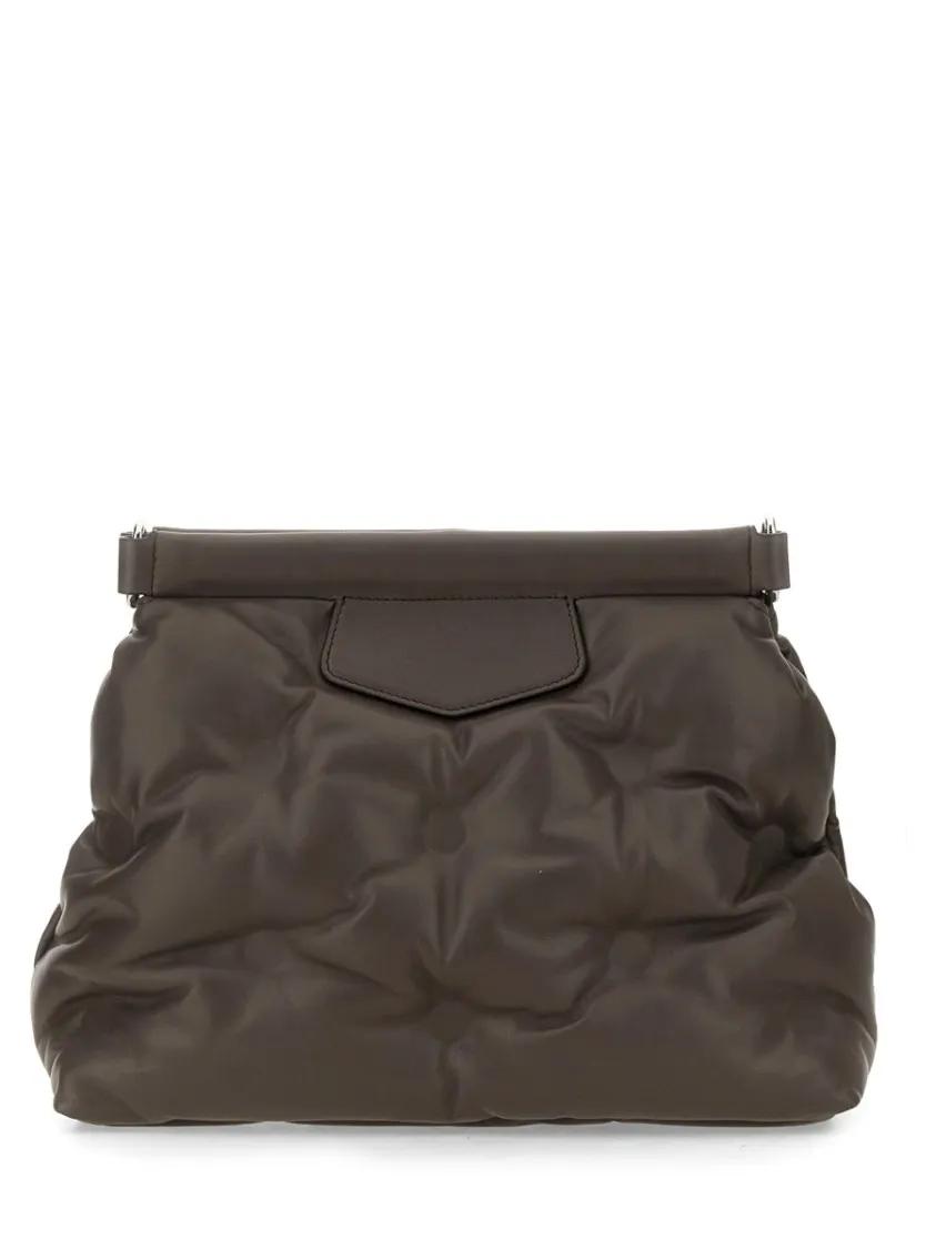 Maison Margiela Clutches Glam Slam Classique Bag Small in grijs
