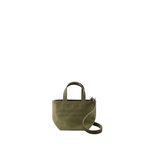 Alexander Wang Punch Mini Shopper Bag - Cotton - Khaki Green Rymlig shoppingväska