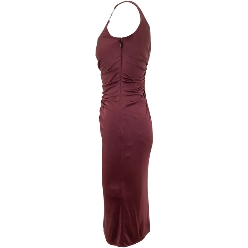Versace Midikleid Abito Midi In Jersey Drappeggiato braun(Image 3)