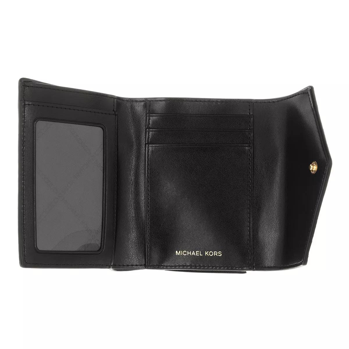 Michael Kors Greenwich Money Pieces Black | Tri-Fold Portemonnaie 