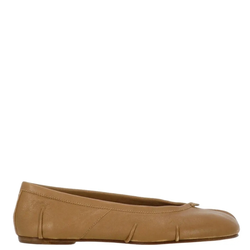 Maison Margiela Ballerines Tabi Toe Ballerina Flats Brown