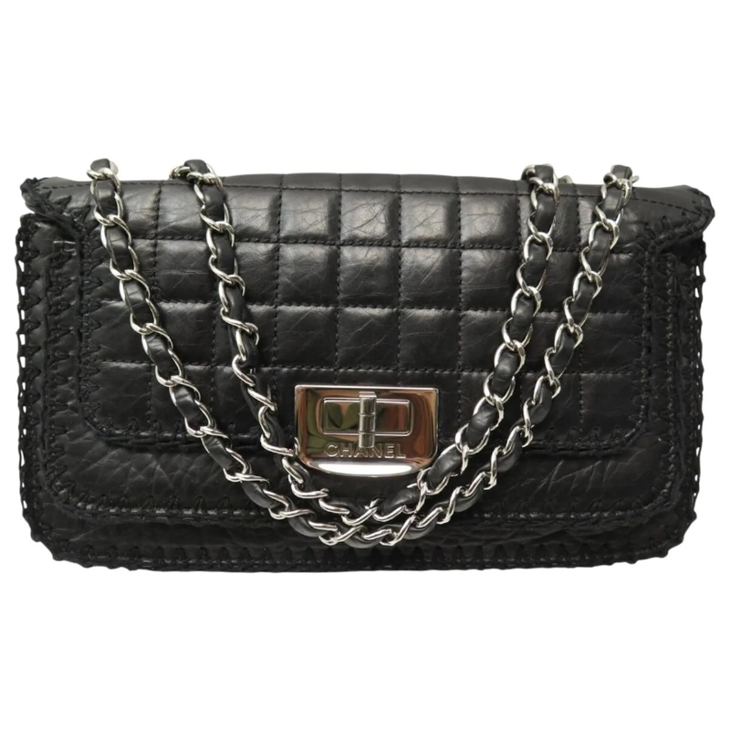 Chanel Crossbodytas CHANEL 2.55 SCHOKOLADENBAR Mademoiselle BandouliÃ¨ schwarz