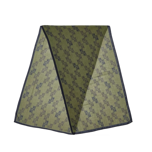 Moschino Scarf  55X190  cm Green Wollen Sjaal