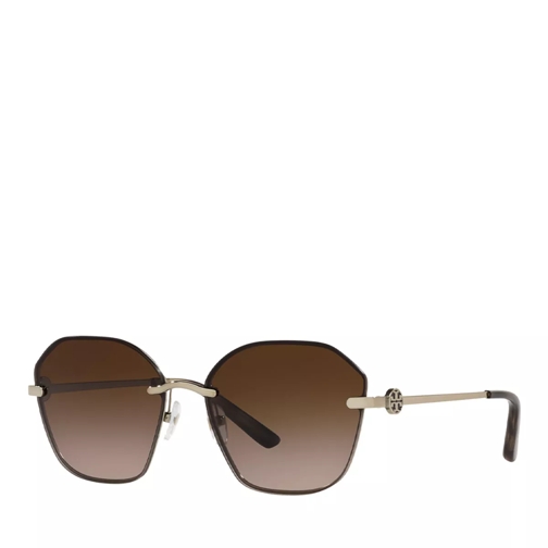Tory Burch 0TY6081 SHINY GOLD METAL Sunglasses