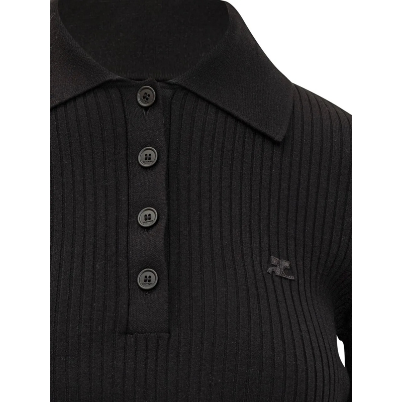 Courrèges  Polo Cropped schwarz(Image 4)