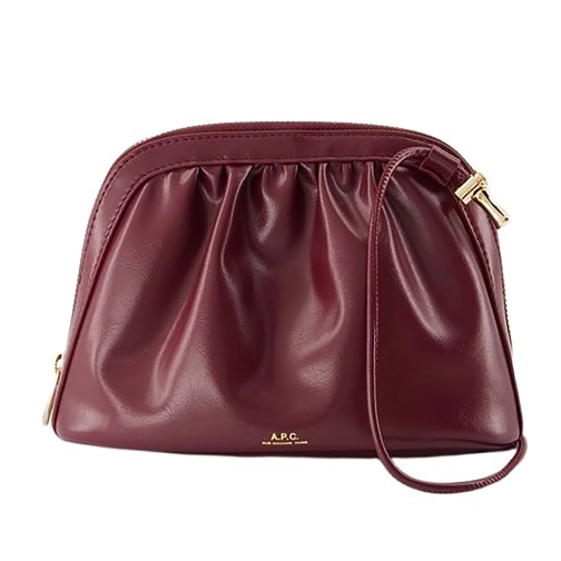 A.P.C. Schultertasche Bourse Ninon Crossbody - Synthetic - Burgundy Burgundy