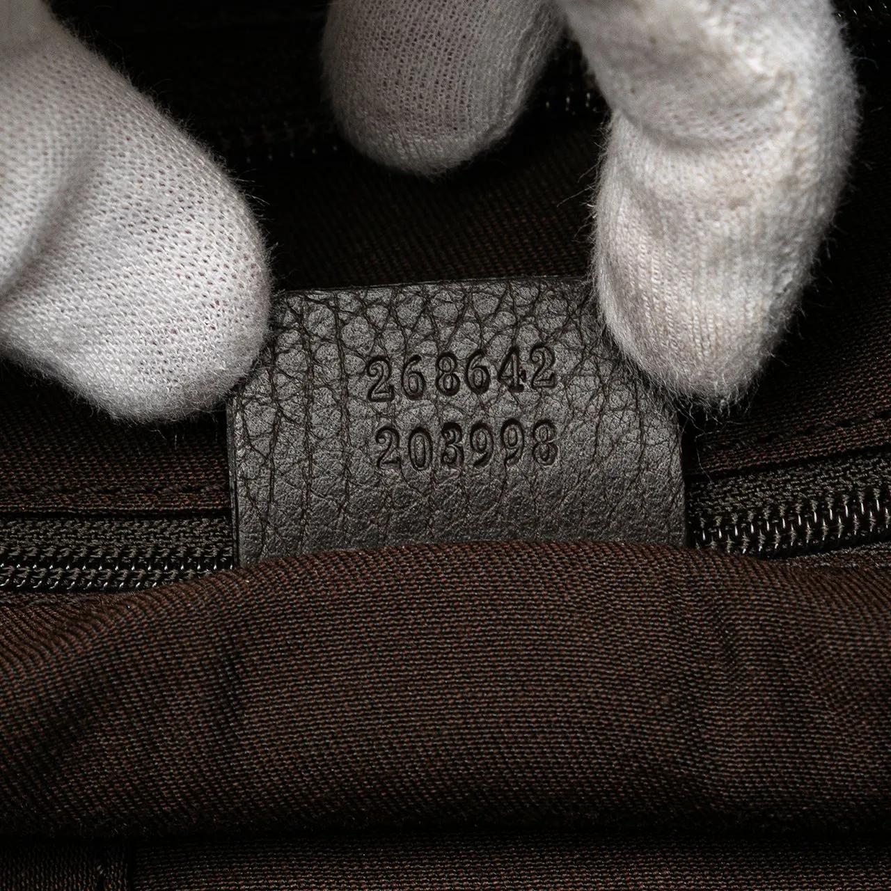 Thumbnail - Gucci Hobo Bags - GG Denim Abbey D Ring Crossbody - Gr. unisize - in Braun - für Damen