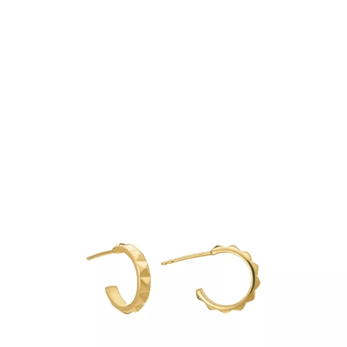Rachel Jackson London Mini Spike Gold Hoop Earrings  Gold Band