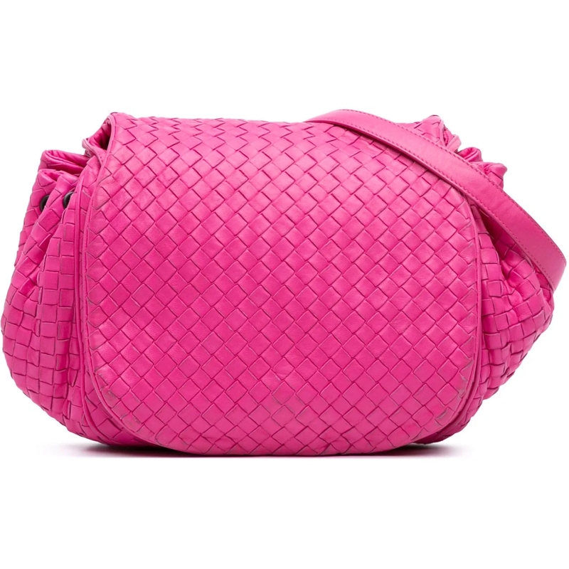 Bottega Veneta Schultertasche Nappa Intrecciato Flap Crossbody rose