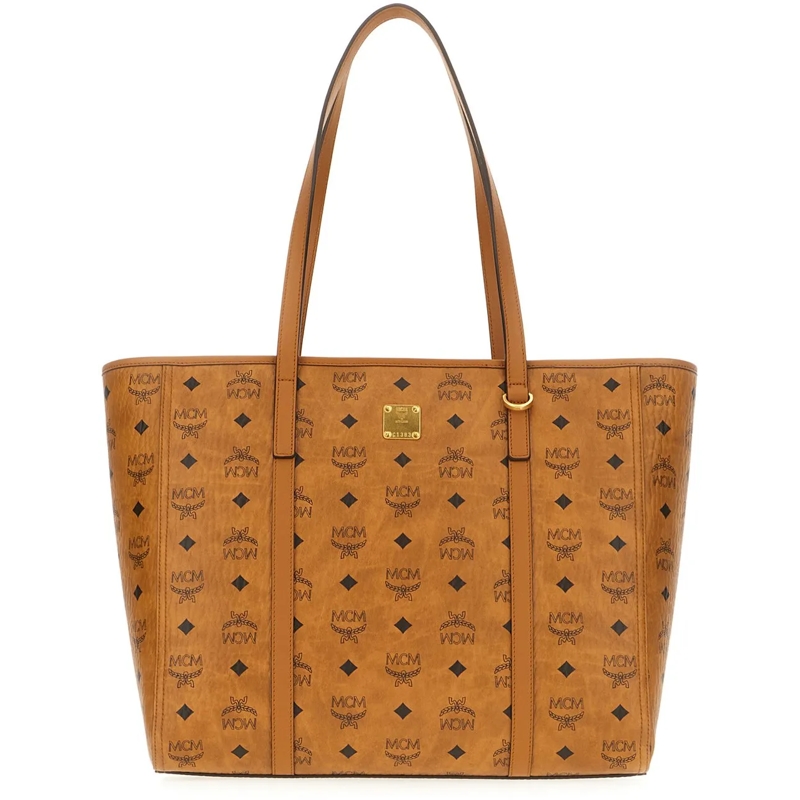 MCM Schultertasche Mcm Printed synthetic leather Toni Top-Zip shoppin mehrfarbig
