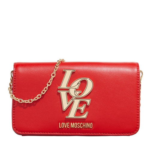 Love Moschino Portefeuille sur chaîne Portafogli Rosso