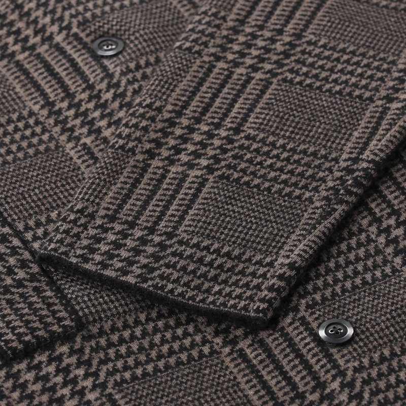 Sminfinity Übergangsjacke Jacke Glencheck Caban Jacket braun(Image 4)