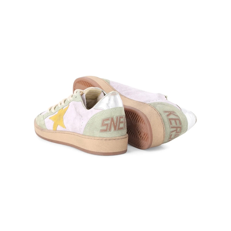 Golden Goose Schnürschuhe Sneaker Ball Star aus Leder mehrfarbig(Image 2)