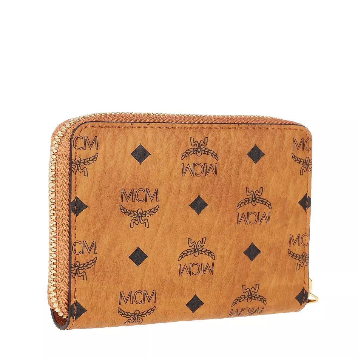 Small Zip Wallet, Cognac