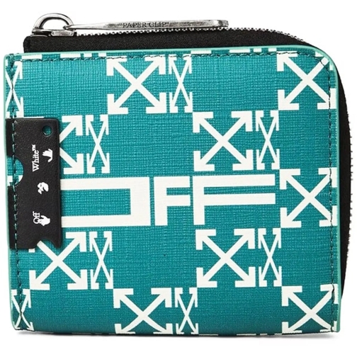 Off-White Geldbörse Monogram Zip Around Wallet grün