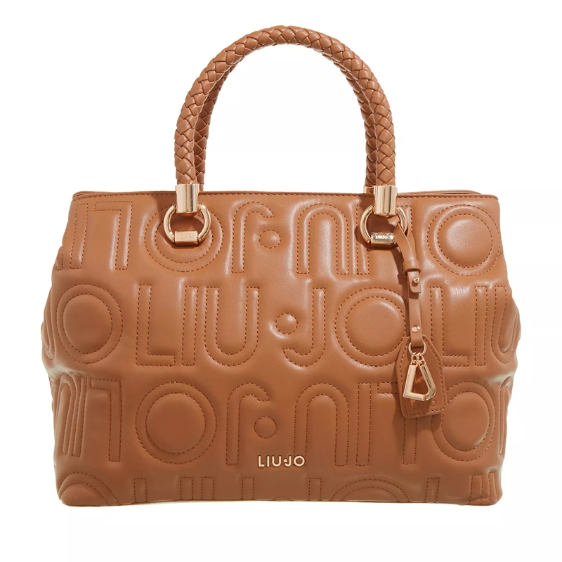LIU JO Draagtas Ecs M Satchel Double Zip  Bronze Caramel